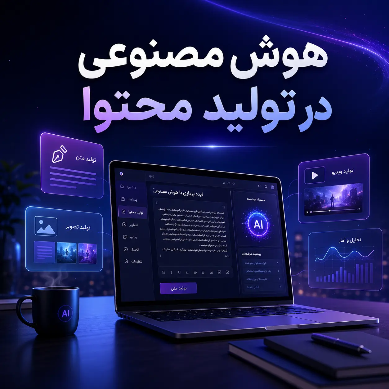 هوش مصنوعی در تولید محتوا